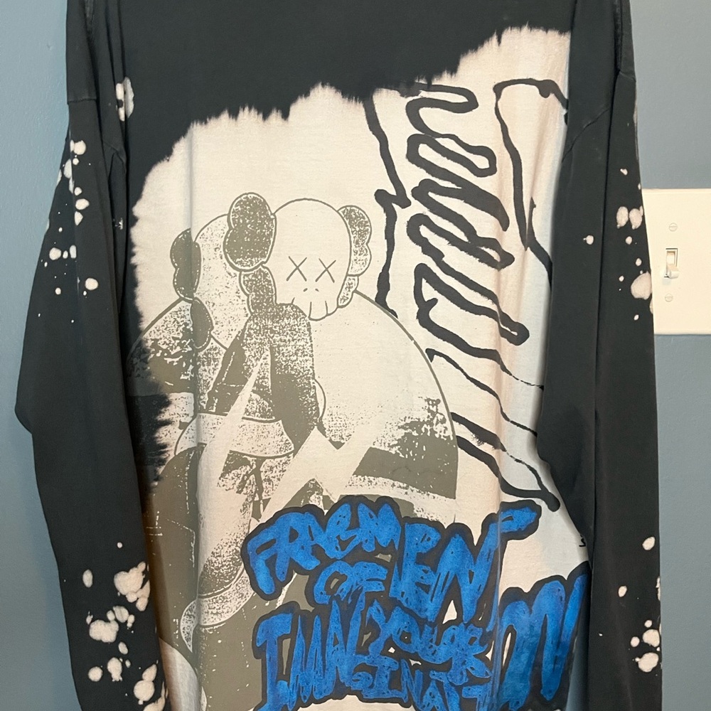 Cactus Jack by Travis Scott Black and Blue Graphic Shirt
